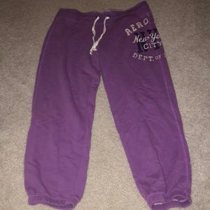 purple aero joggers